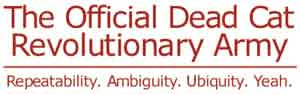 the official dead cat revolutionary army logo