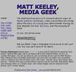 screenshot of Media Geek